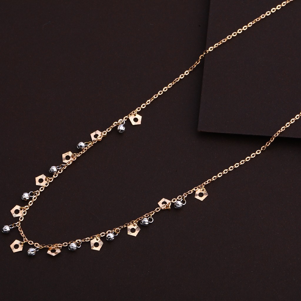 18KT Rose Gold Classic Hallmark Necklace RTM123