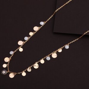 18KT Rose Gold Women's Stylish Tanmaniya  Necklace RTM124