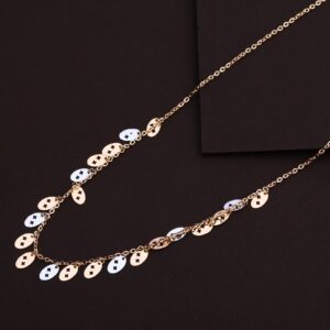 18KT Rose Gold Fancy Hallmark Necklace RTM132