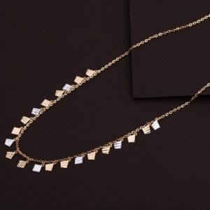 18KT Rose Gold Stylish Hallmark Necklace RTM136