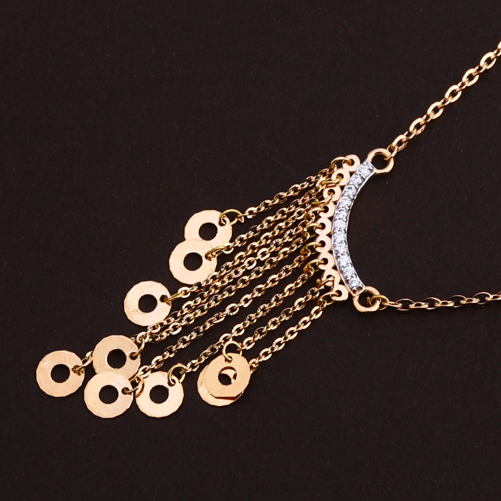 18kt rose gold ladies hallmark necklace rtm13 - Image 2