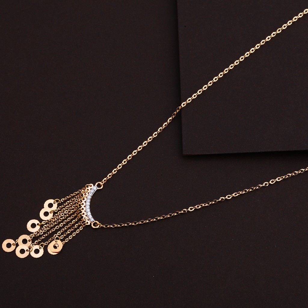 18kt rose gold ladies hallmark necklace  rtm13