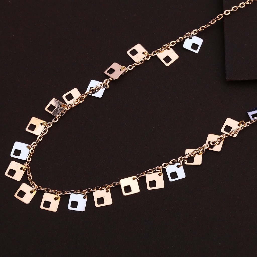 18KT Rose Gold Ladies Hallmark Necklace RTM138 - Image 2