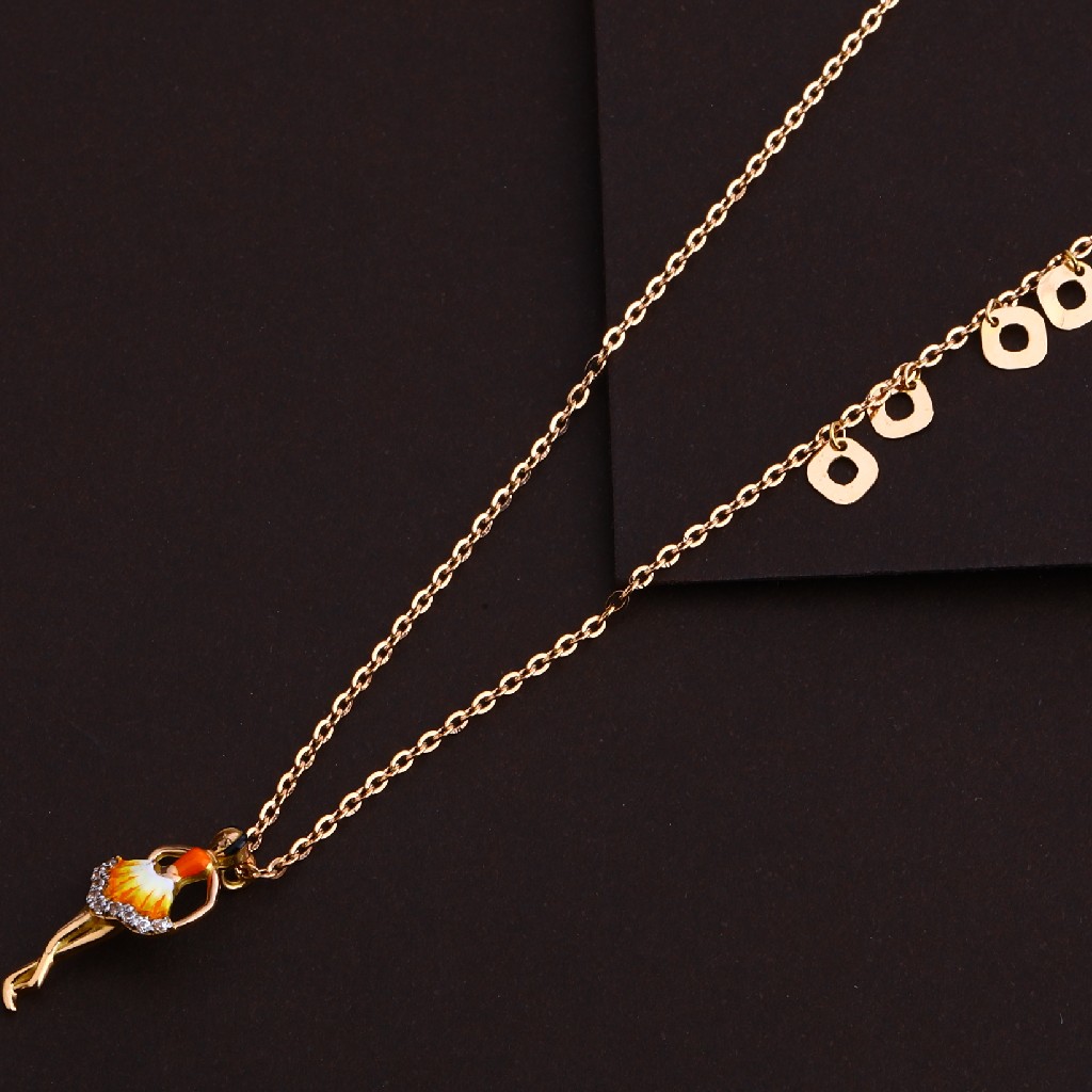 18KT Rose Gold Hallmark Necklace Tanmaniya RTM137 - Image 2