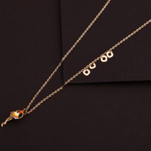 18KT Rose Gold Hallmark Necklace Tanmaniya RTM137