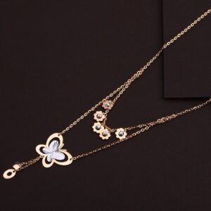 750 Rose Gold Butterfly Design Tanmaniya RTM161