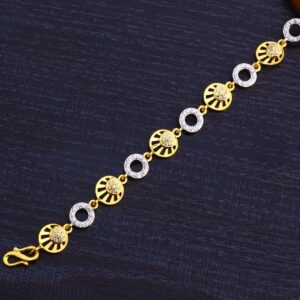 22Kt Gold Cz Fancy Women's Bracelet LB260