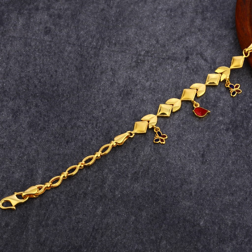 916 Gold Exclusive Plain Bracelet LPBR58