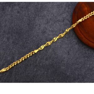 22kt Gold Stylish Hallmark Plain Bracelet LPBR48