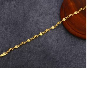 916 Gold Ladies Hallmark Plain Bracelet LPBR35