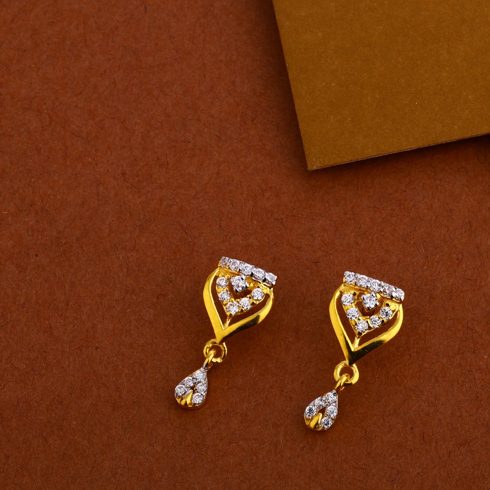 916 Gold Cz Mangalsutra Designer Pendant Set MP265 - Image 2