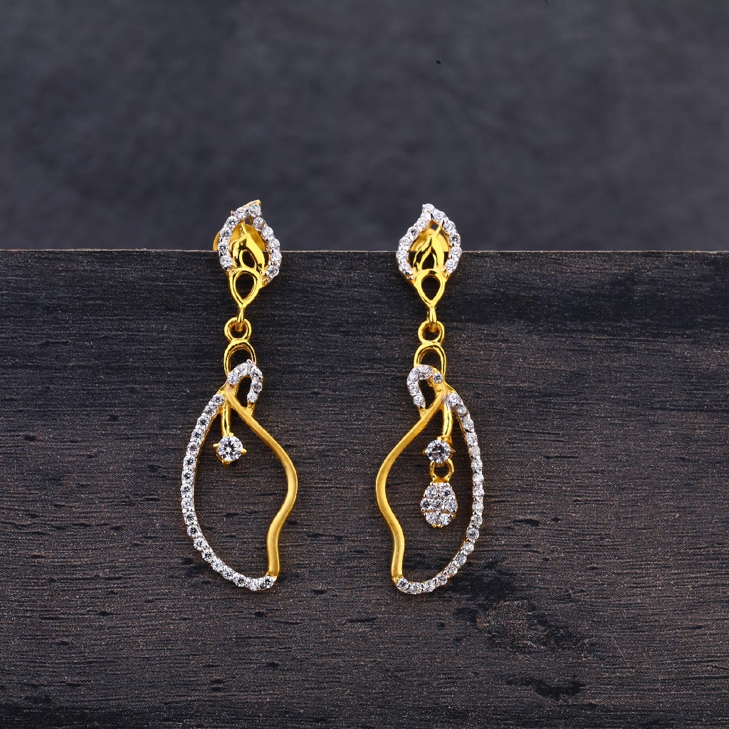 916 Gold Hallmark Stylish Earring Jhummar LJE246