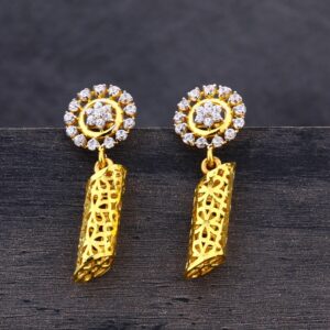 916 Gold Hallmark Designer Earring Jhummar LJE249