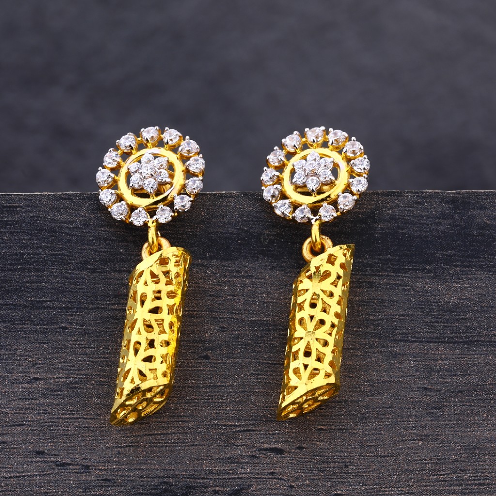 916 Gold Hallmark Designer Earring Jhummar LJE249