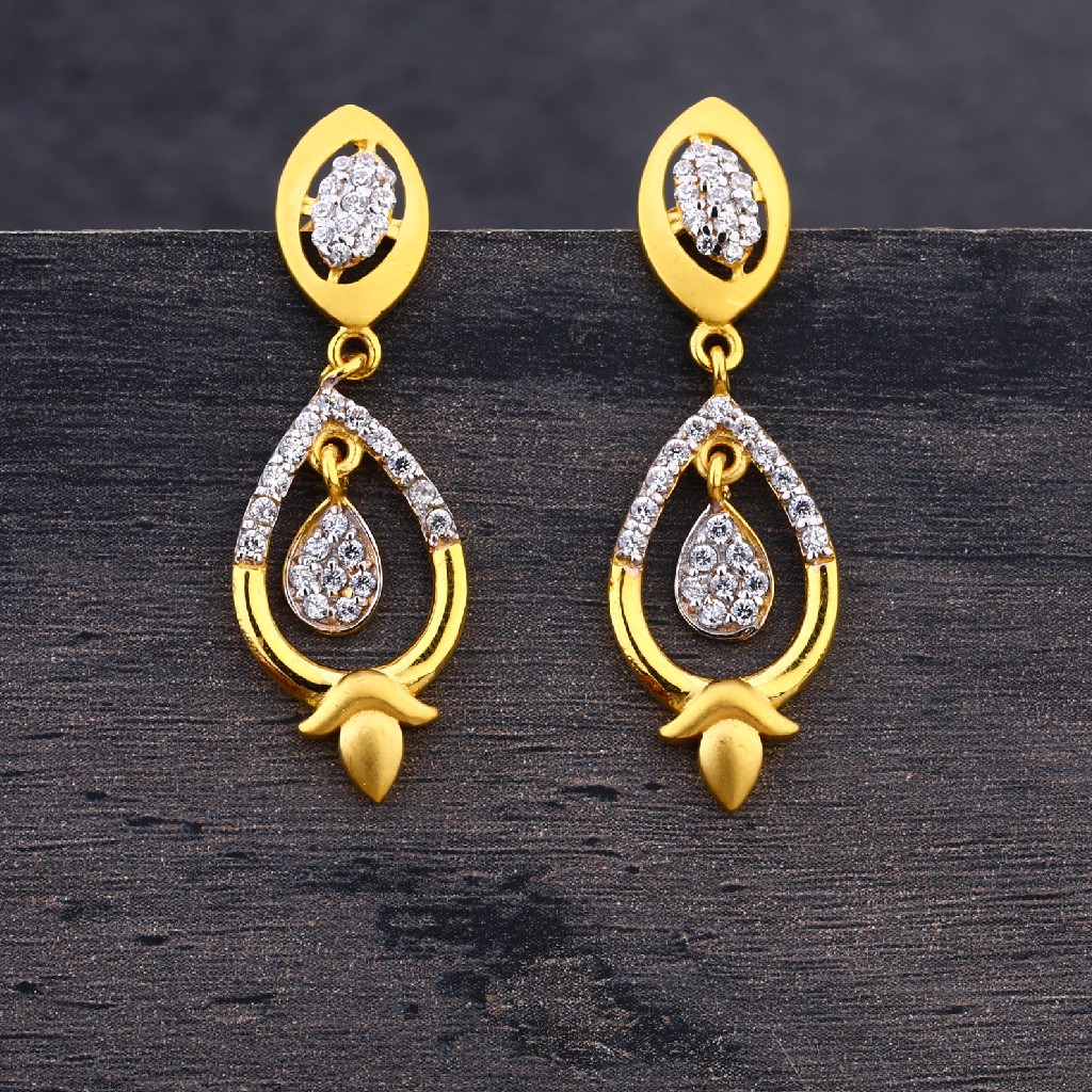 916 Gold Hallmark Classic Earring Jhummy LJE250