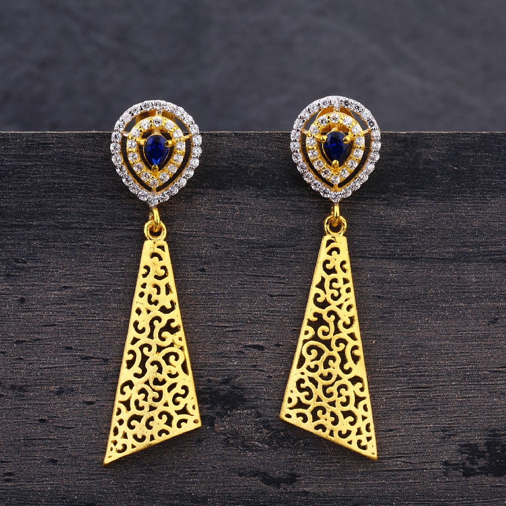 916 Gold Hallmark Earring Jhummy LJE251