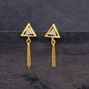 916  Gold Hallmark Triangle shape Jhummar LJE252