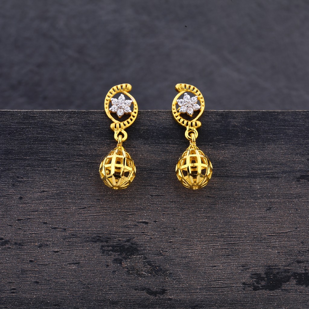 22CT Gold Women's  Star design Jhummar LJE253