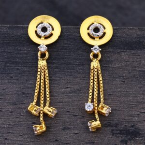 22KT Gold CZ Fancy  Ladies Earring  LJE262