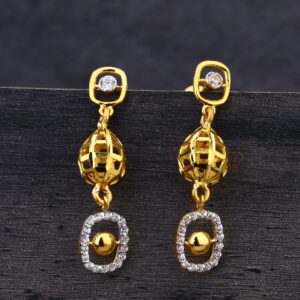 22KT Gold CZ Exclusive  Ladies Earring  LJE263