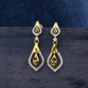 916  Gold CZ Designer Earring Jhummar LJE136