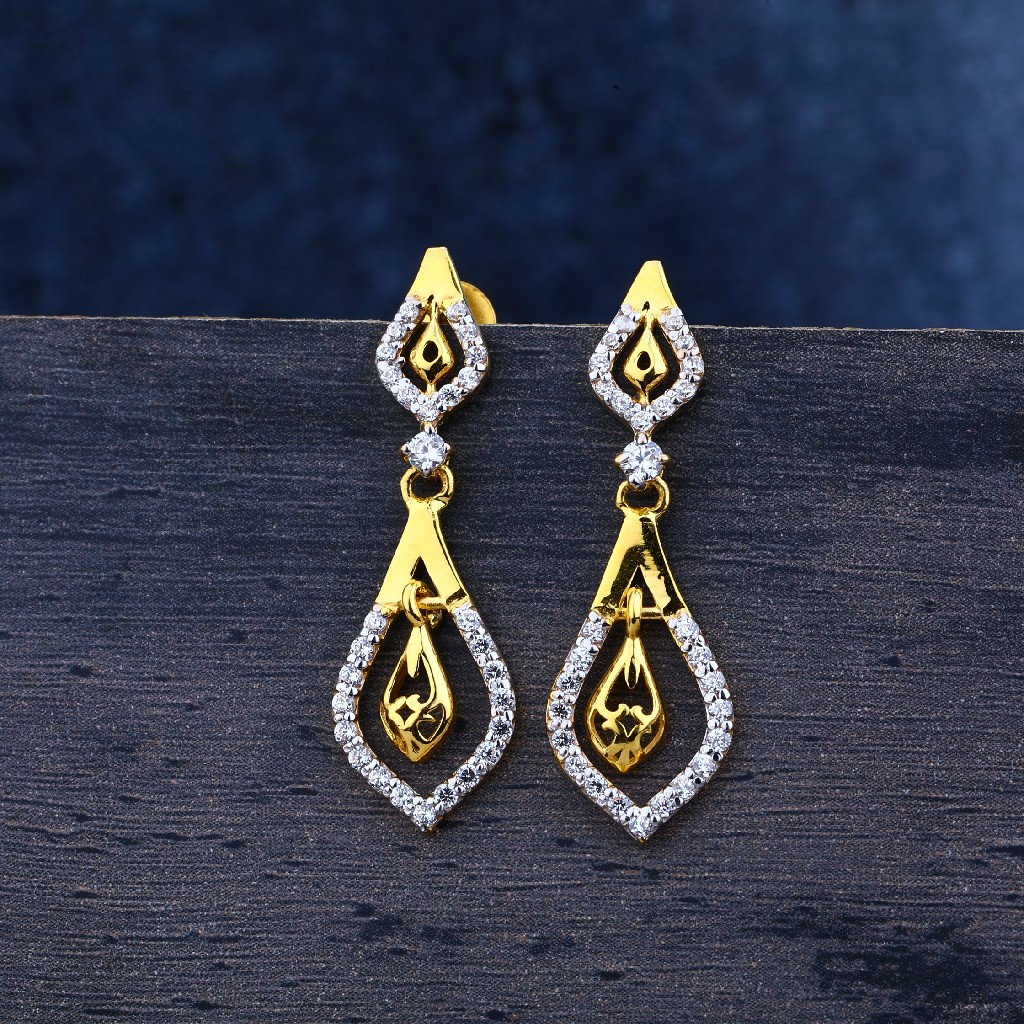 916  Gold CZ Designer Earring Jhummar LJE136