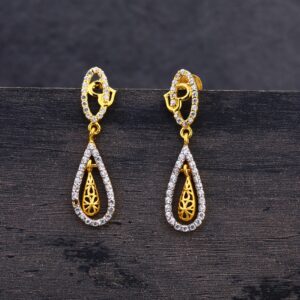 22CT Gold Hallmark Stylish Ladies Earring LJE209