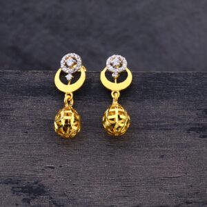 22CT Gold Hallmark Exclusive ladies Earring LJE211