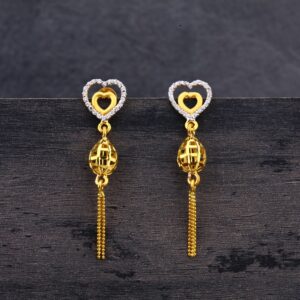 22CT Gold Hallmark Designer ladies Earring LJE212
