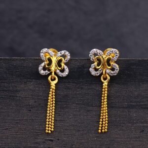 22CT Gold Hallmark ladies Earring LJE214