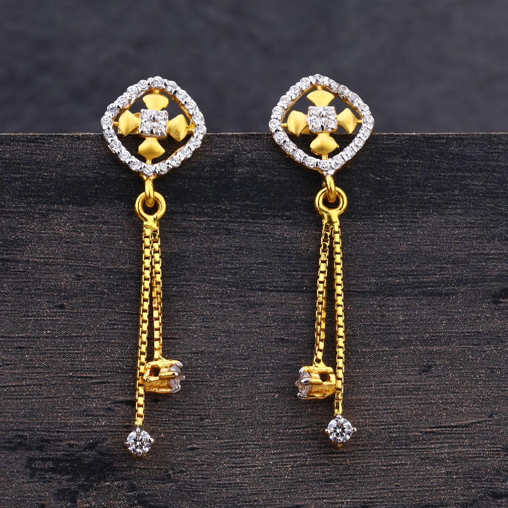 22CT Gold Hallmark ladies Earring LJE215
