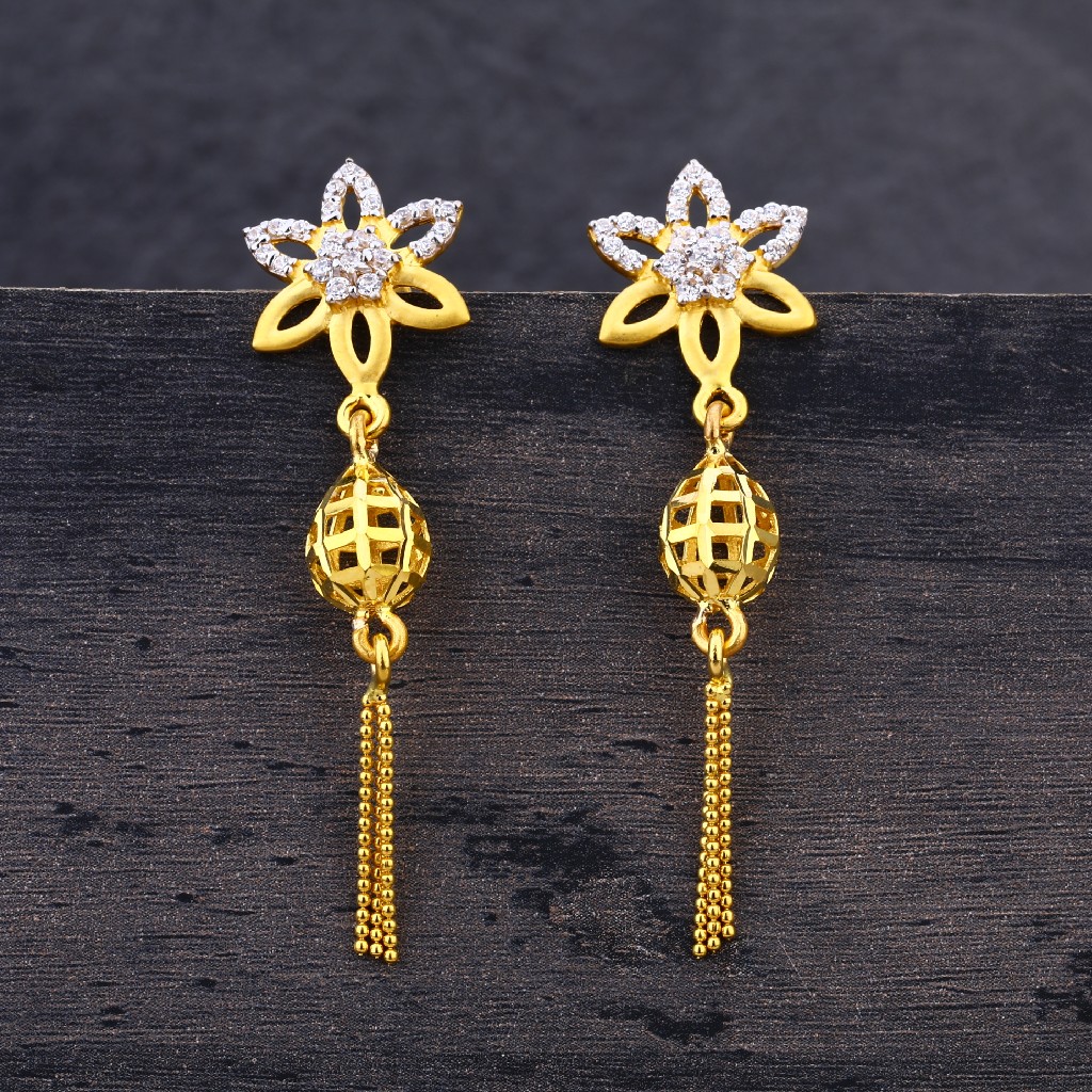 22CT Gold Designer Jhummar Earring LJE228