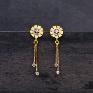 22CTGold Jhummar Flower Designe Earring LJE231