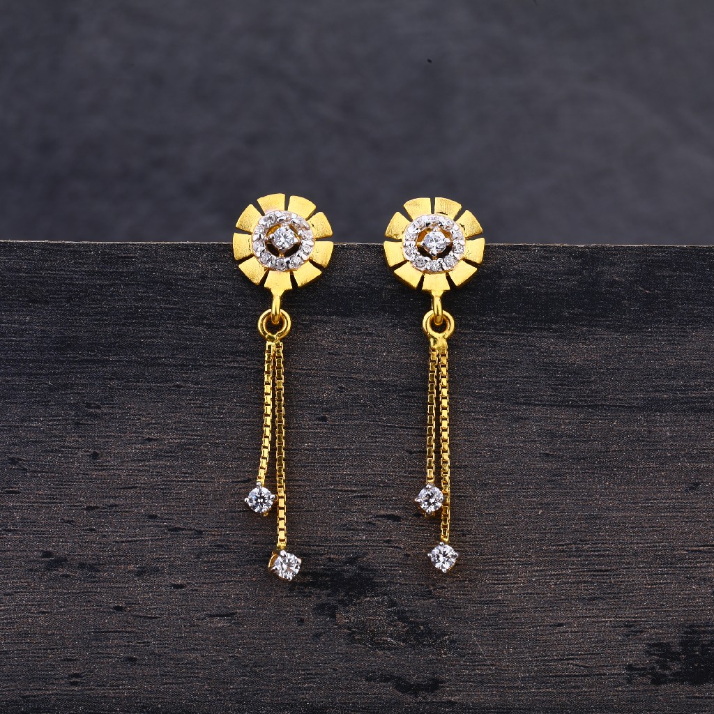 22CTGold Jhummar Flower Designe Earring LJE231