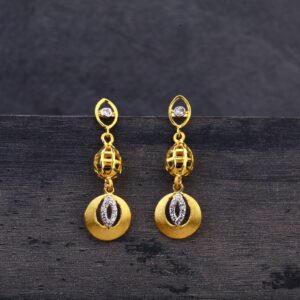 22Kt Gold Women's Exclusive Hallmark Earring LJE237