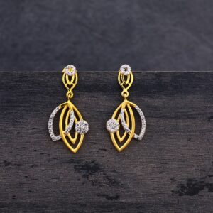 22Kt Gold Women's Designer Hallmark Earring LJE238