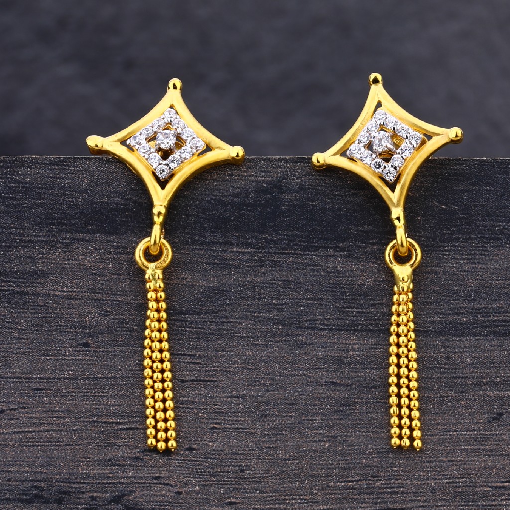 22Kt Gold Women's Designer Jhummar Earring LJE244