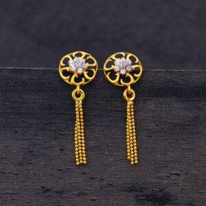 22Kt Gold Latkan  Earring LJE149