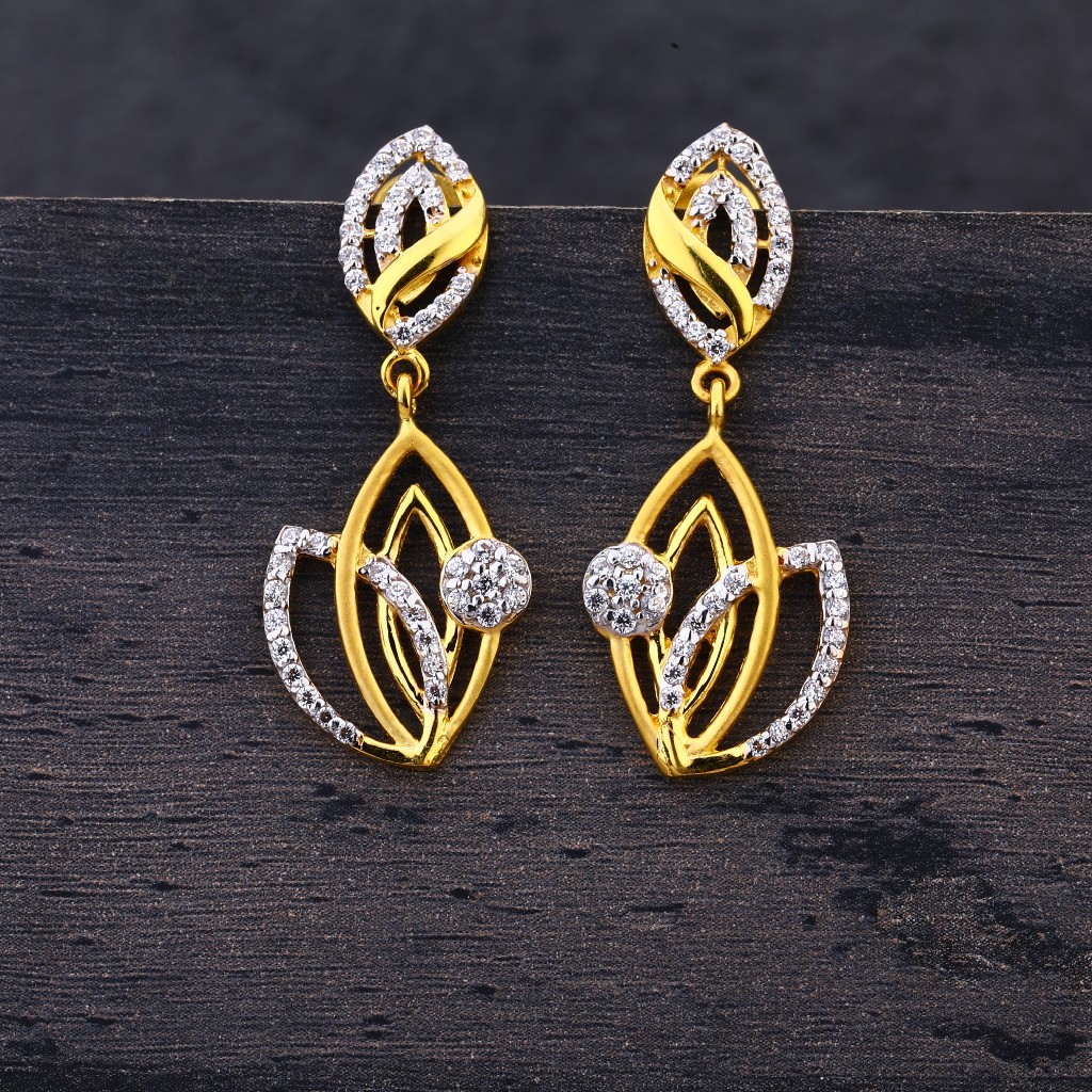 22KT Gold Designer Hallmark Zhummar  Earring LJE154