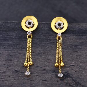 22KT Gold Fancy Latkan Earring LJE158