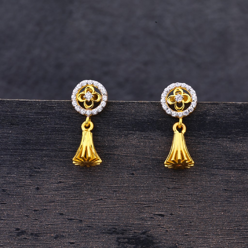 916 Gold Ladies Fancy Jhummar Earring LJE173