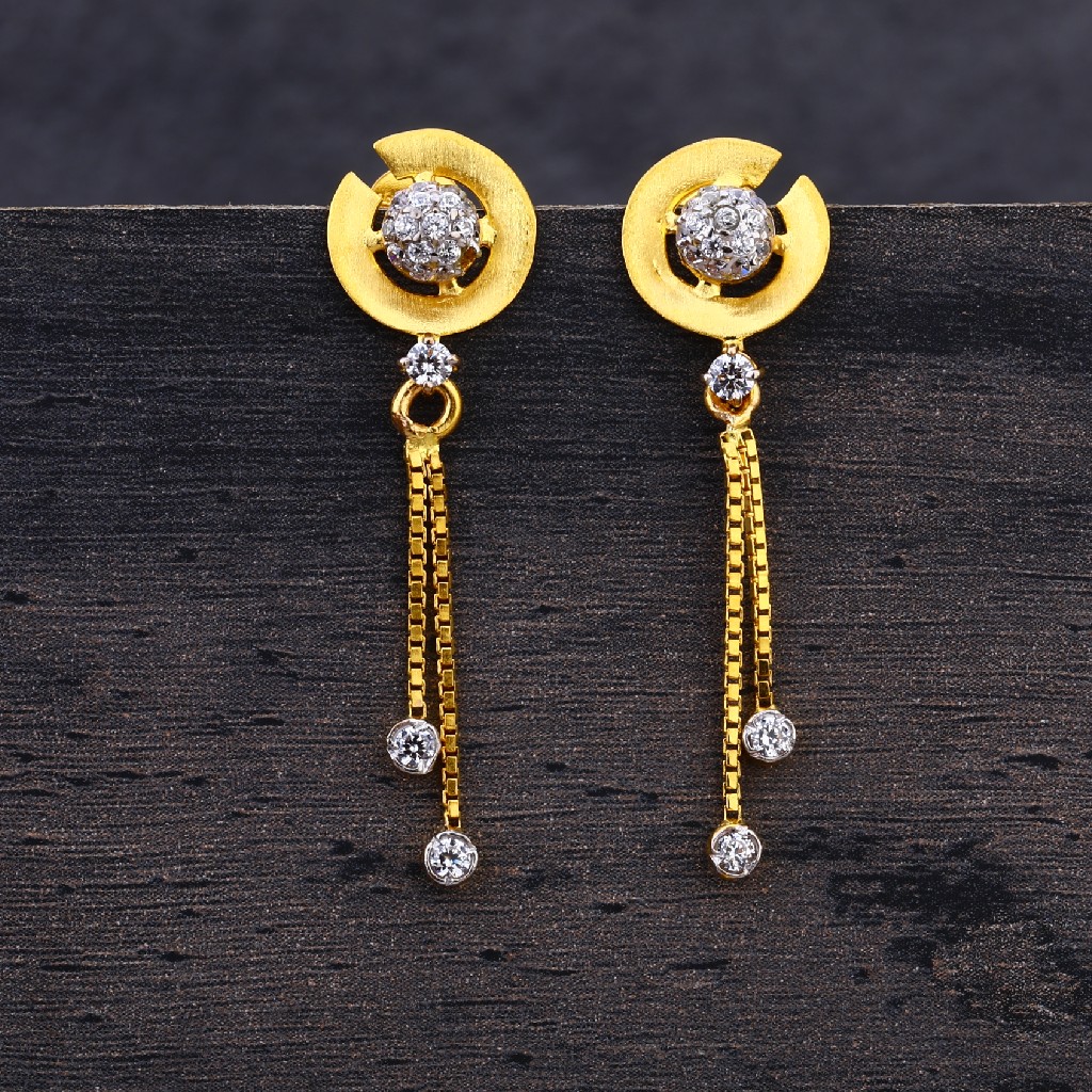 916 Gold Hallmark Fancy Jhummar Earring LJE180