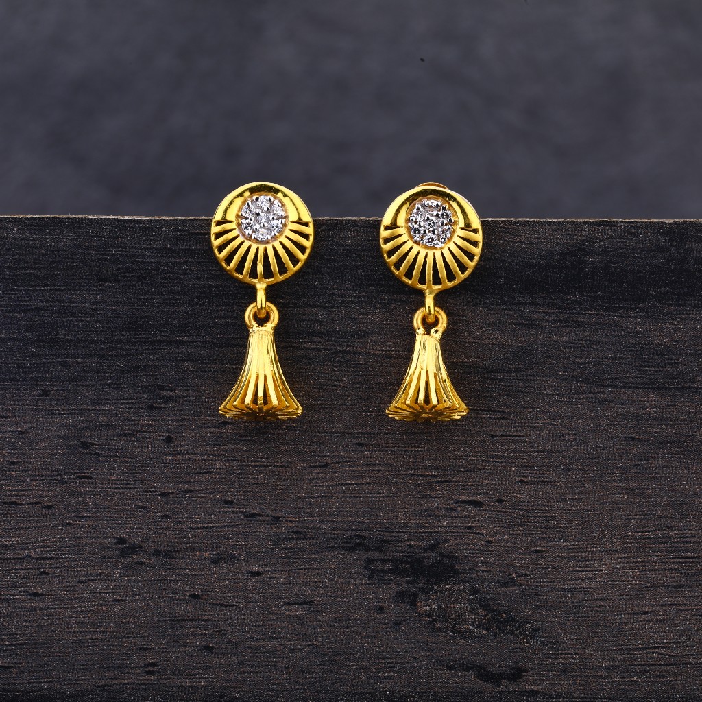 916 Gold Hallmark Designer  Jhummar Earring LJE184