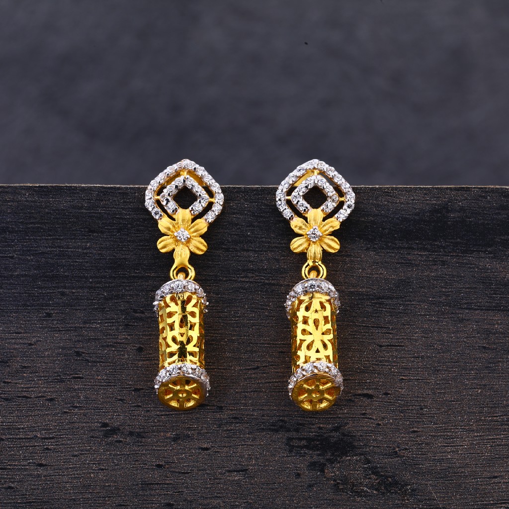 916 Gold Hallmark Ladies Jhummar Earring LJE187