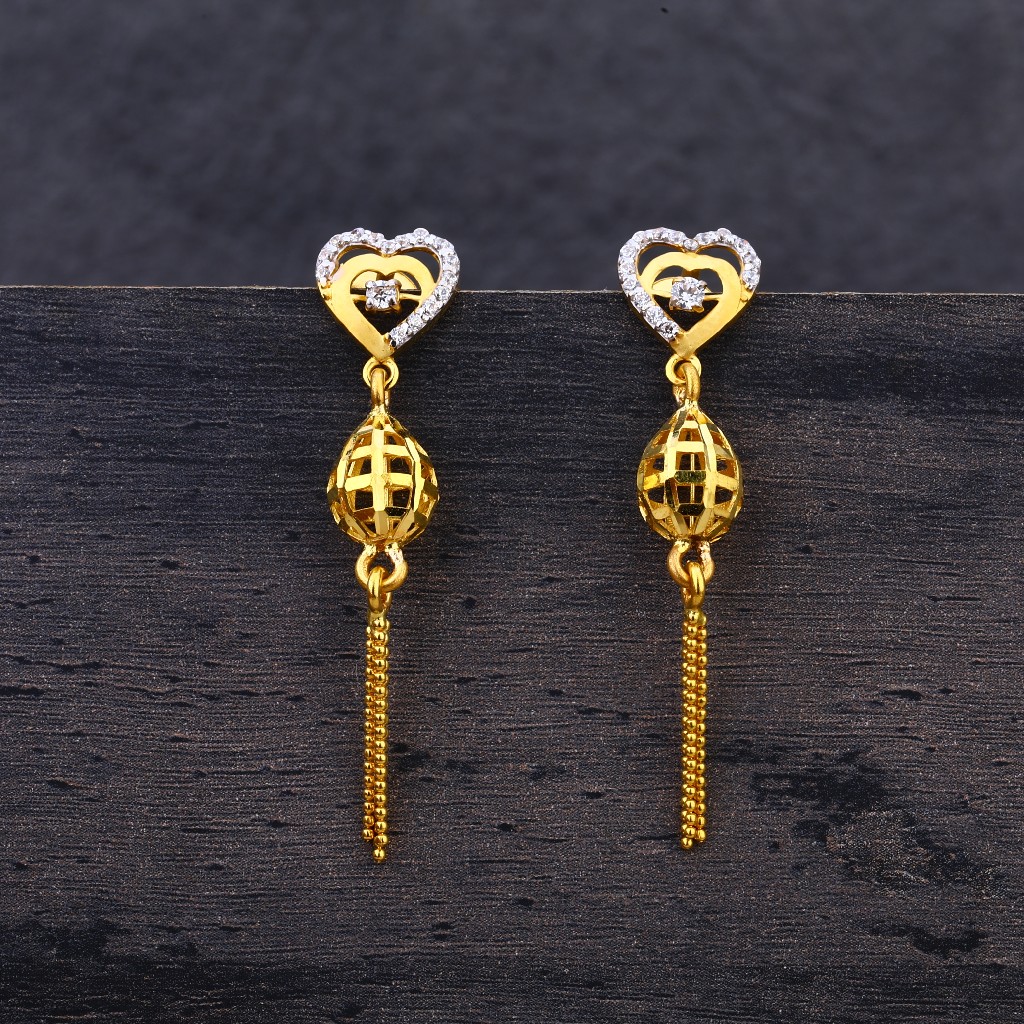 916 Gold Hallmark Jhummar Earring LJE188