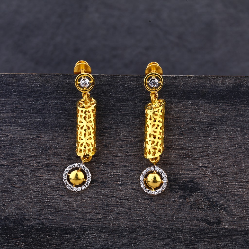 916 Gold Designer  Jhummar Earring LJE192