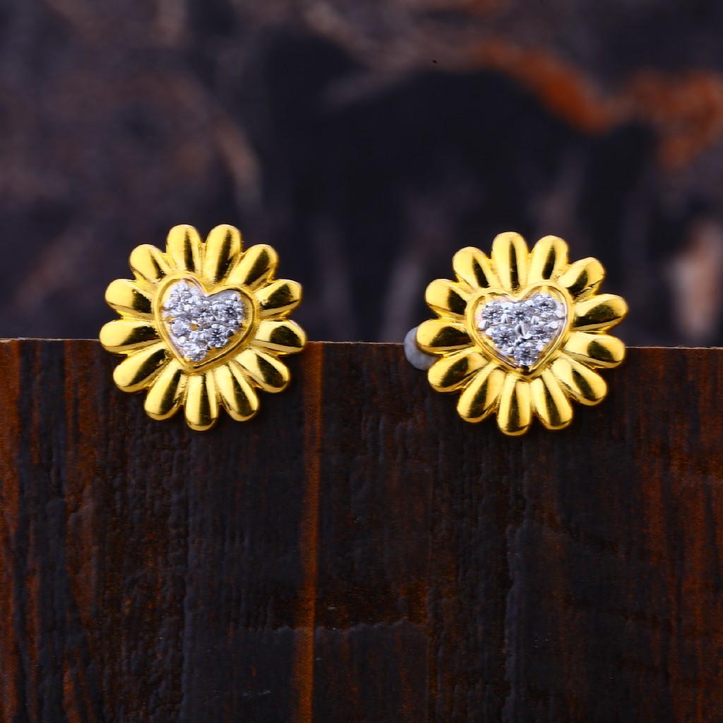 22KT Diamond Designer Hallmark Earring LFE325