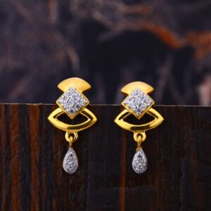 22KT Gold Fancy Women's Cz  Earring LFE320
