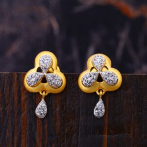 22KT Gold Exclusive Women's Cz  Earring LFE319