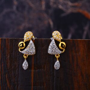 916 CZ  Classic Gold  Women's Earring LFE338